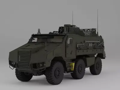 TITUS 6x6 3D model