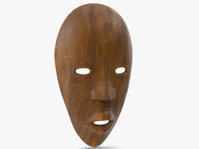  African Mask 6 Wood 