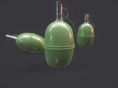 RGD-5 Grenade - Models and Textures Low-poly Low-poly 3D model