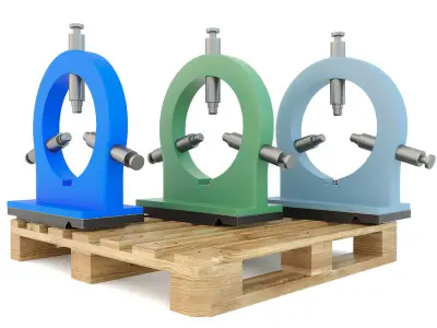 Turning machine tool - Lunette spare part 3D model