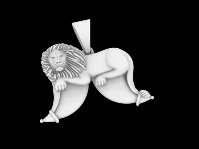 lion claw antique necklace 3D print model