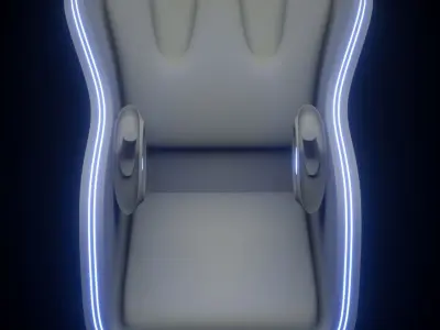 Pilot Seat 3D model