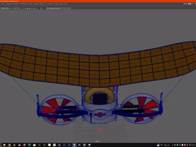 Rescue aircraft  Low-poly 3D model