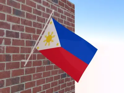 Flag of Philippines 3D model