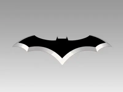 batman logo 3D model
