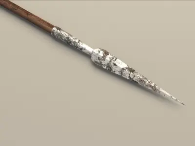 medieval spear 3D model