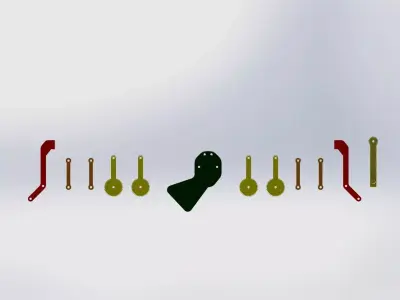 Mechanical gripper 3D print model