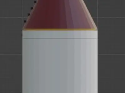 Simple Small Rocket Free 3D model