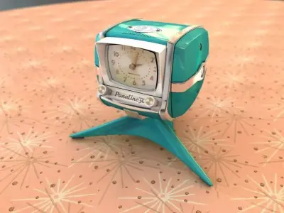Vintage clock PanaLine50 - c4d fbx 3ds - 3d model 3D model