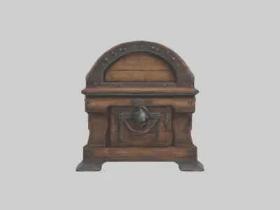 Old Chest Model Low-poly 3D model