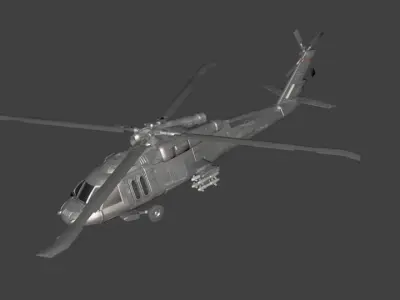 UH60A-3d model Free 3D model
