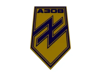 Emblem of the Azov Battalion 3D model