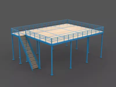 Mezzanine Flooring 02  3D model