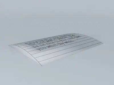 My Famous Quote  Free 3D model