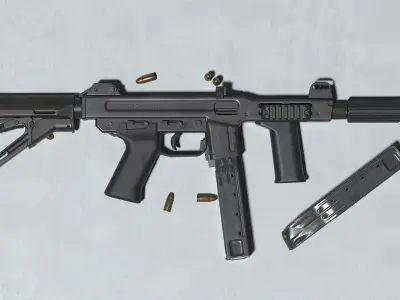 M4 Spectre Low-poly 3D model