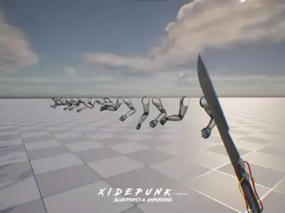 First Person Blade Animations 3D model