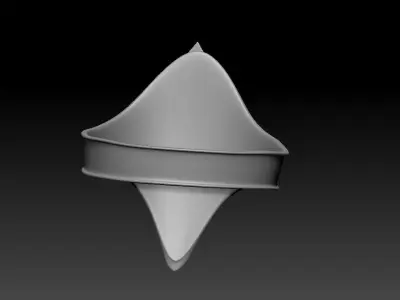 High-poly model armor overlay 3D model