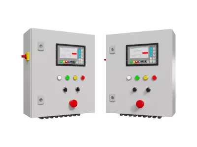 Electric control panel 3D model buy