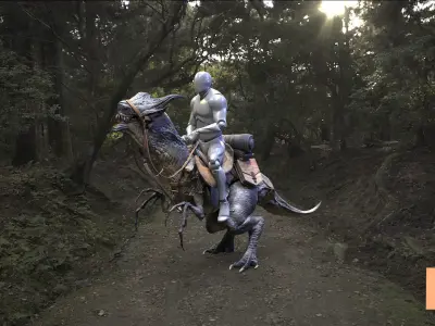 RPG Fantasy Animal Low-poly 3D model