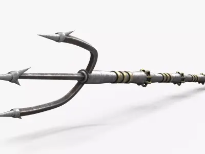 Trident PBR Low-poly 3D model