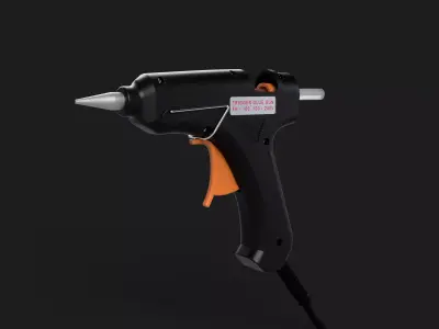 Realistic Glue Gun Model 3D model