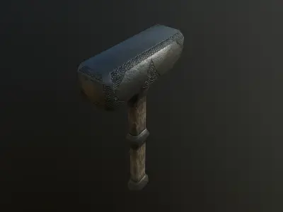Old Hammer Low-poly 3D model