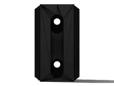 Trilho Picatinny 3 Keymod Rail 3D model