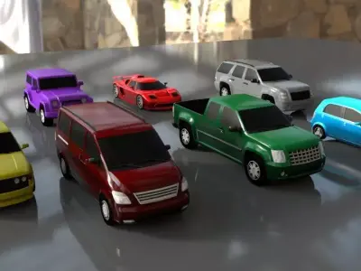 Car 3D Model  Low-poly 3D model