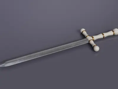 Royal Sword Low-poly 3D model