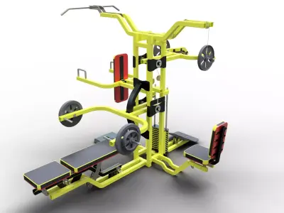 Home and Commercial Plated Gym 3D print model