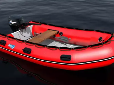 inflatable boat achilles 3D model