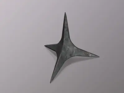 Caltrops - Ninja Weapons Low-poly 3D model