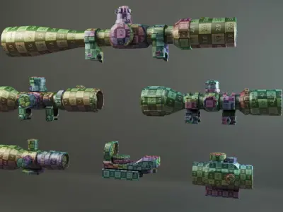 Scopes and Sights Pack 1 3D model
