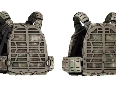 SNS PRECISION PLATEFRAME VEST Low-poly 3D model
