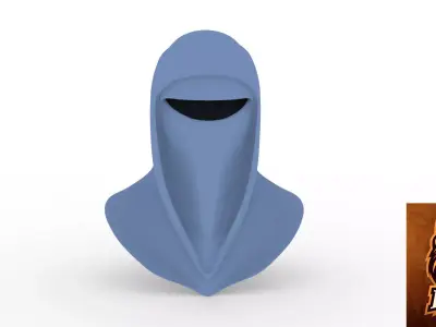 IMPERIAL GUARD WEARABLE HELMET READY TO 3D PRINTING 3D model