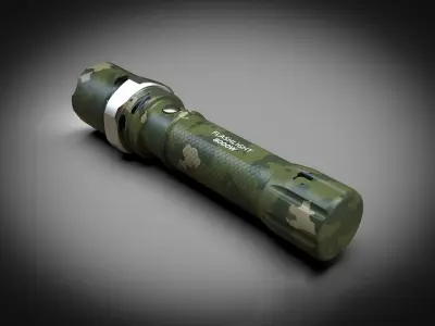 Tactical Flashlight  3D model