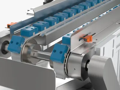 Belt Conveyor Line Free 3D model