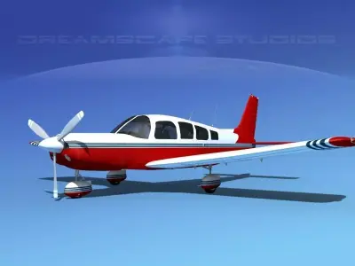 Piper Cherokee Six 260 V13 3D model