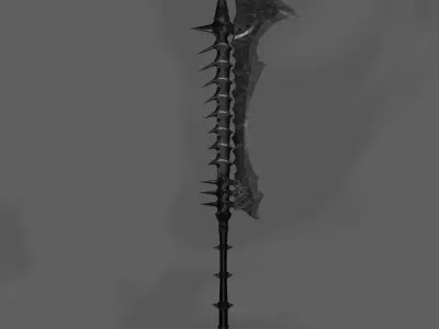 Fantasy sword PBR Low-poly 3D model purchase