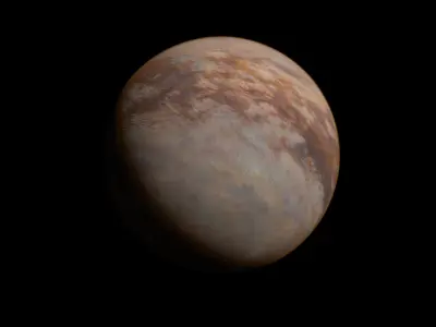 Saturn Moon Titan Volumetric Atmosphere For Blender 3D model