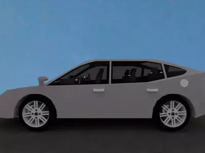 A 03 2019 Sedan SUV Low-poly 3D model