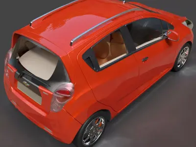 Chevrolet Spark  Beat - Hyper-Detailed Compact Hatchback 3D model