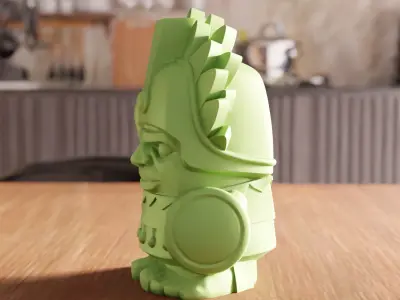 Aztec Chief Figure STL File - 167 3D print model