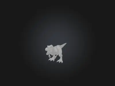Realistic Dinosaur Model Low-poly 3D model