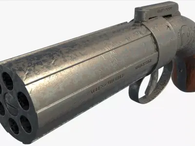 Antique Retro Weapon 3D model