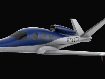 Cirrus Vision SF50 Private Jet 3D model