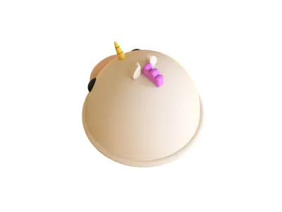 Low-Poly Unicorn Hat Low-poly 3D model