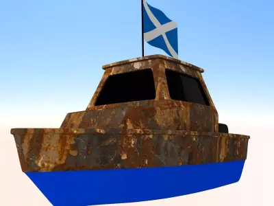 Scotland Fishing Boat 3D model