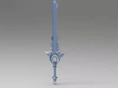 Monster slayer sword 1 Low-poly 3D model