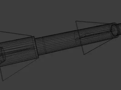Sci-fi Missile Free low-poly 3D model